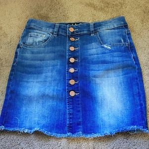 Indigo rein skirt